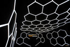 Lampa LED hexagon Panel Oświetlenie Warsztat Garaż Dom 297 x 515 5500-6000K plafon sufitowy ze zintegrowanym źródłem