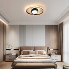 LAMPA SUFITOWA PLAFON LED CZARNA OKRĄGŁA DO SALONU ŚCIEMNIANA + PILOT 39W oprawa do wnętrz, metalowa, zintegrowane