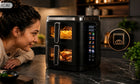 Frytkownica beztłuszczowa dwukomorowa 11L2800W airdweller AIR fryer czarna czarny