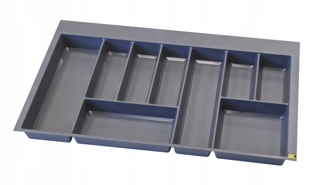 Wkład organizer na sztućce do szuflady blum 80 / 50cm 716x475 antracyt pojemnik kuchenny, 9 przegródek, tworzywo
