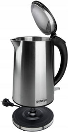 Czajnik elektryczny Gorenje K15DWS 2200W 1,5l Srebrny 1.5 l 2200 w srebrny/szary metal