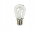 10x Żarówka LED Filament E27 1W 2700K Ciepła do Girland Ozdobna Edison kulista lampka łańcuch świetlny 60 lm biały