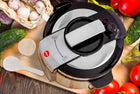 MULTICOOKER SZYBKOWAR ELEKTRYCZNY GARNEK PAROWAR 14 programów 5L ciśnienie urządzenie wielofunkcyjne srebrne do