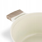Garnek indukcja Ceramiczny GAZ solidny Kremowy Konighoffer Rosti 24cm 4l naczynie aluminiowe do zup i potraw