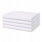 Prześcieradło hotelowe białe 160x200 100% bawełna 140g/m2 bez gumki płachta na materac, tradycyjne, do grubości 25 cm