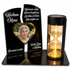 Znicz solarny ze Zdjęciem LED personalizowany na grób dla Mamy Taty Babci lampion nagrobny, lampka cmentarna, świeca