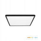Plafon LED kwadrat 30x30cm 24W 3000-4000-6000K 2400lm zmienna barwa światła czarna lampa sufitowa do salonu, kuchni i