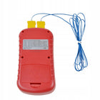 Cyfrowy termometr 2x termopara typu K -50 do 1372 czerwony