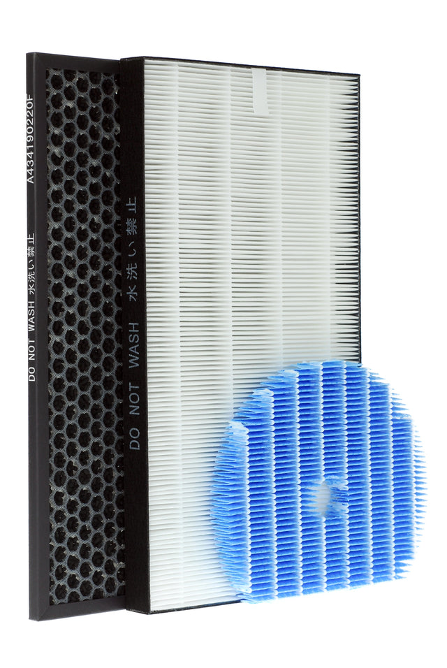 Zestaw filtrów hepa węglowy nawilżający do sharp KC-G40, KC-G50, EUW, EUH biały do oczyszczacza powietrza