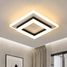 Lampa Sufitowa Plafon LED Kwadratowy Czarny Nowoczesny 24W 3000K 2350lm do pokoju, ciepła barwa światła, zintegrowane