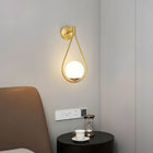 Kinkiet TOOLIGHT ZŁOTY GLAMOUR MLECZNY KLOSZ DO SALONU SYPIALNI DUŻY 50CM lampa ścienna metalowa E27, 1-punktowa, maks