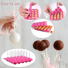 Forma silikonowa do lizaków lodów żelków cake pops + patyczki do lizaków foremka cukiernicza na domowe desery i mrożone