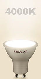 10x Żarówka LED GU10 12W =95W SMD 4000K neutralna Premium ledlux nie mruga reflektor do opraw punktowych, 980 lm