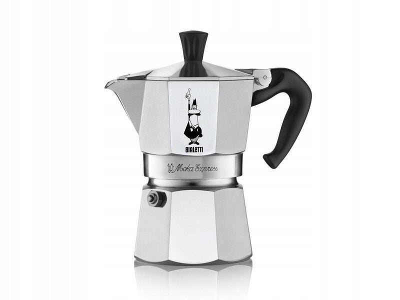Kawiarka bialetti Moka Express 2 TZ aluminiowy zaparzacz do kawy, kafetiera do espresso, 60 ml, srebrna