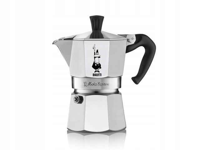 Kawiarka bialetti Moka Express 2 TZ aluminiowy zaparzacz do kawy, kafetiera do espresso, 60 ml, srebrna