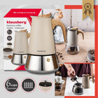 Kawiarka Klausberg KB-7995 6 cups Zaparzacz moka stal indukcja Gaz espresso makinetka kafetiera do parzenia kawy 300 ml