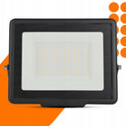 Halogen LED Naświetlacz Lampa Zewnętrzna Nad Garaż 100W IP65 4500K Czarny reflektor do podjazdu, biały neutralny, 8000