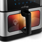Frytkownica beztłuszczowa airfryer frytownica duża 12 programów 10l 1800W srebrny/szary