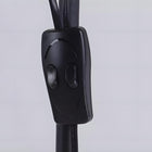 Lampa stojąca podłogowa DO CZYTANIA DO SALONU E27 REGULACJA 2 LAMPY 190CM czarne oświetlenie do biura sypialni jadalni