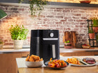 Frytkownica beztłuszczowa tefal EY501 do Smażenia Pieczenia 4,6l Air Fryer 1550 w czarny