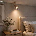 LAMPA SUFITOWA GU10 LED wisząca żyrandol kinkiet Beżowa Kaszmir ryflowana oprawa punktowa cylindryczna maks. 35 W