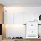 Czujnik Gazu Ziemnego Metan CH4 Qoltec Detektor 85dB LED 230V Certyfikat alarm do wykrywania wycieków, przewodowy