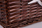 Koszyk wiklinowy dekoracyjny koszyczek pojemnik organizer łazienkowy 30 cm 9 l brązowy