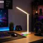 LAMPKA NA BIURKO Biurkowa LED Szkolna Nocna RGB Światła Regulowana Dotyk lampa stołowa do nauki i czytania, ściemniana