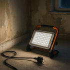 Halogen LED naświetlacz lampa 50W 5000K przenośny roboczy budowlany rączka reflektor warsztatowy 5000 lm IP65, odporny