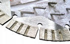TARCZA DIAMENTOWA 230MM DO CIĘCIA TWARDEGO BETONU ZBROJONEGO KOSTKI CEGŁY 2 kamień, gazobeton, otwór 22,2 mm