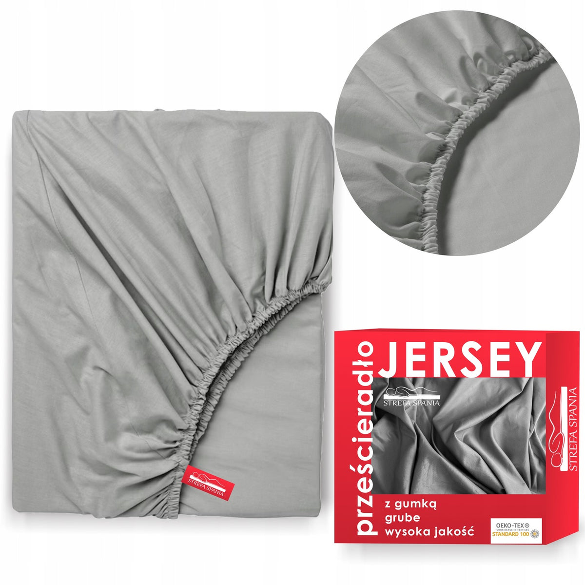 Prześcieradło z gumką 180x200 jersey WYSOKA JAKOŚĆ GRUBE KOLORY DO WYBORU bawełniane na materac do 24 cm