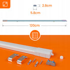 Lampa Sufitowa LED Do Garażu IP65 40W 6400 lm 120cm Warsztatu Hermetyczna oświetlenie robocze neutralna biel