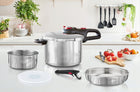 TEFAL Ingenio Emotion zestaw 6 elementów- Szybkowar 6l garnek ciśnieniowy do indukcji, nadaje się do zmywarki
