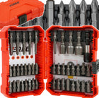 BITY DO WKRĘTARKI KOŃCÓWKI ZESTAW BITÓW TORX IMBUS krzyżakowe płaskie kwadratowe 1/4 cala 25 mm 50 mm 42 elementy