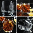 SZKLANKI DO NAPOJÓW DRINKÓW WHISKY SOKU ZESTAW 6szt SZKLANEK KOMPLET 215 ml przezroczyste, można myć w zmywarce