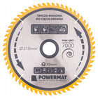 Tarcza WIDIOWA Do Drewna Piły Piła 210 x 30 mm 60Z gałęzie, PCV, płyty g-k, wiórowe, tworzywa sztuczne, rzaz 2,6 mm