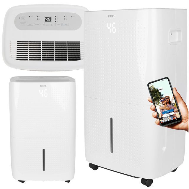 Osuszacz powietrza eberg pochłaniacz wilgoci 60L/24h +WiFi +timer+higrostat 800 w