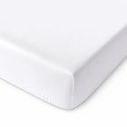 Prześcieradło hotelowe z gumką 160x200 100% bawełna białe 140g na łóżko, do sypialni, materac do 25 cm, oeko-tex