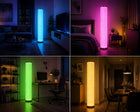 Lampa Stojąca Podłogowa Tuba Muzyczna LED RGBW Pilot Wielokolorowa 100cm oświetlenie dekoracyjne do salonu, sypialni i