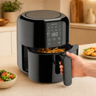 Frytkownica beztłuszczowa AIR fryer frytownica 2,6 L mocna 1400W dotykowa 1400 w czarny