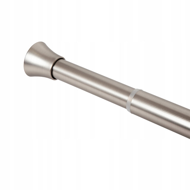 Drążek rozporowy prysznicowy do szafy zasłon regulowany 140-230cm stal rura na kotarę kąpielową metalowa srebrna 22 mm