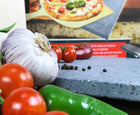 Kamień do pizzy wulkaniczny z Wulkanu etna 38x30 cm + szufla płyta wypiekowa, do pieczenia chleba i pieczywa w