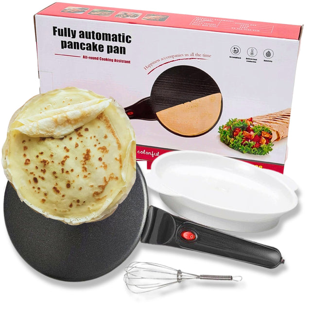 Naleśnikarka elektryczna patelnia do naleśników szybka bez użycia tłuszczu maszynka do crêpes, pancakes i placuszków