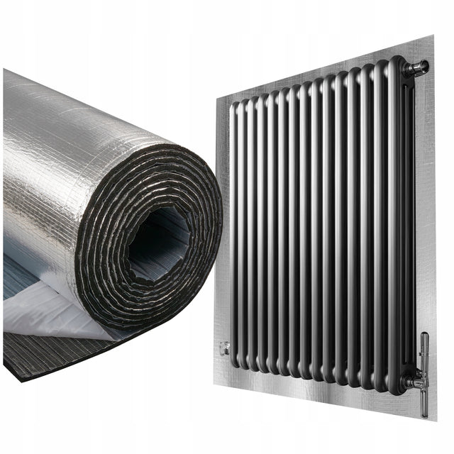 Samoprzylepny ekran zagrzejnikowy 9mm pianka mata gumowa z aluminium 0,5m2 1000 mm 500 mm /Wzór