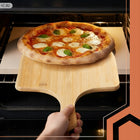 Kamień do Pizzy Ruhhy 38x36 cm z Łopatką Bambusową 2w1 Deska XXL Kordieryt wypiek chleba, pieczywa i ciast, akcesorium
