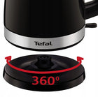 Czajnik elektryczny tefal delfini plus 1,5l KO150F 1.5 l 2400 w czarny tworzywo sztuczne