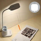 Lampka biurkowa 3w1 piórnik ładowarka telefonu USB lamka szkolna lampa LED ściemniana akumulatorowa 40 cm organizer na