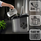 Kostkarka do lodu eberg domowa inox 12kg 160W ekspresowy lód kostki w 6min 160 w srebrny/szary