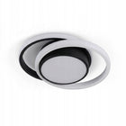 Lampa Sufitowa Plafon LED Okrągła Nowoczesna Czarna + Biała 32W 4500K oprawa aluminiowa do salonu, 2 punkty światła