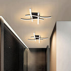 Lampa sufitowa LED nowoczesny żyrandol ściemnialny z pilotem 64W do salonu, kuchni, jadalni, sypialni i biura, czarna